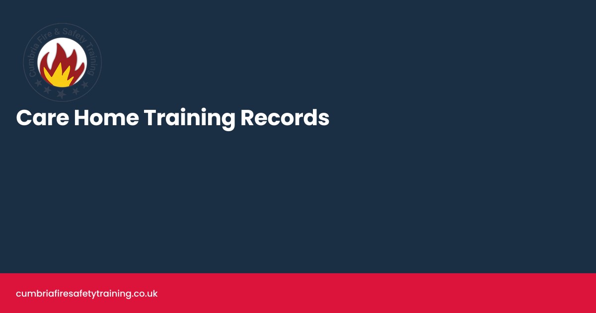 Care home training records social image